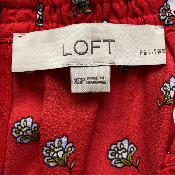 Loft Floral Peplum Hem Halter Blouse - Picture 5 of 5